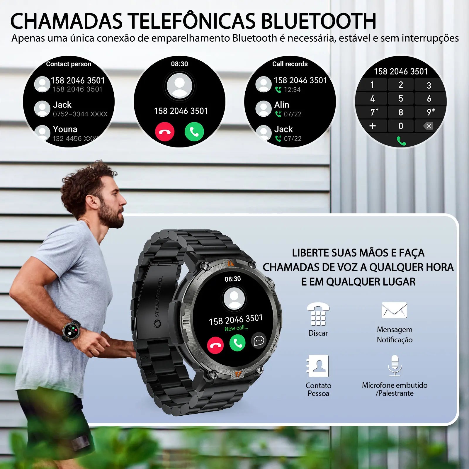 Bluetooth Call Smartwatch for Men