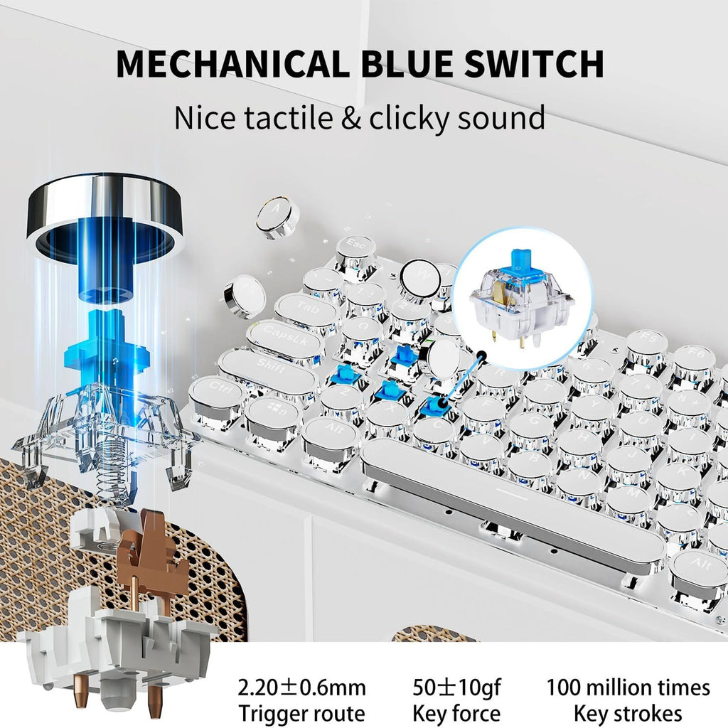 Wireless Punk Mechanical Keyboard