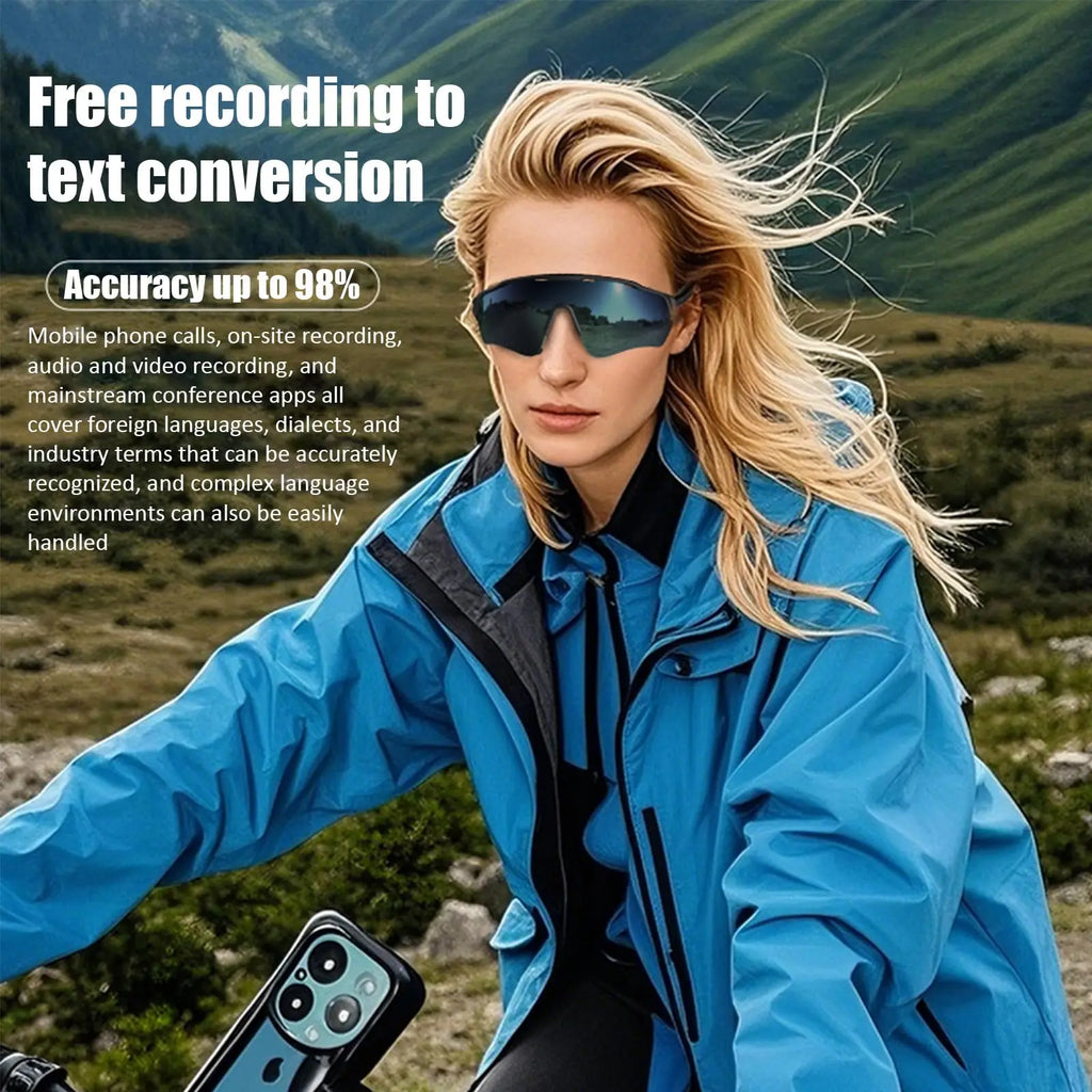 Smart Glasses With AI Voice Recorder