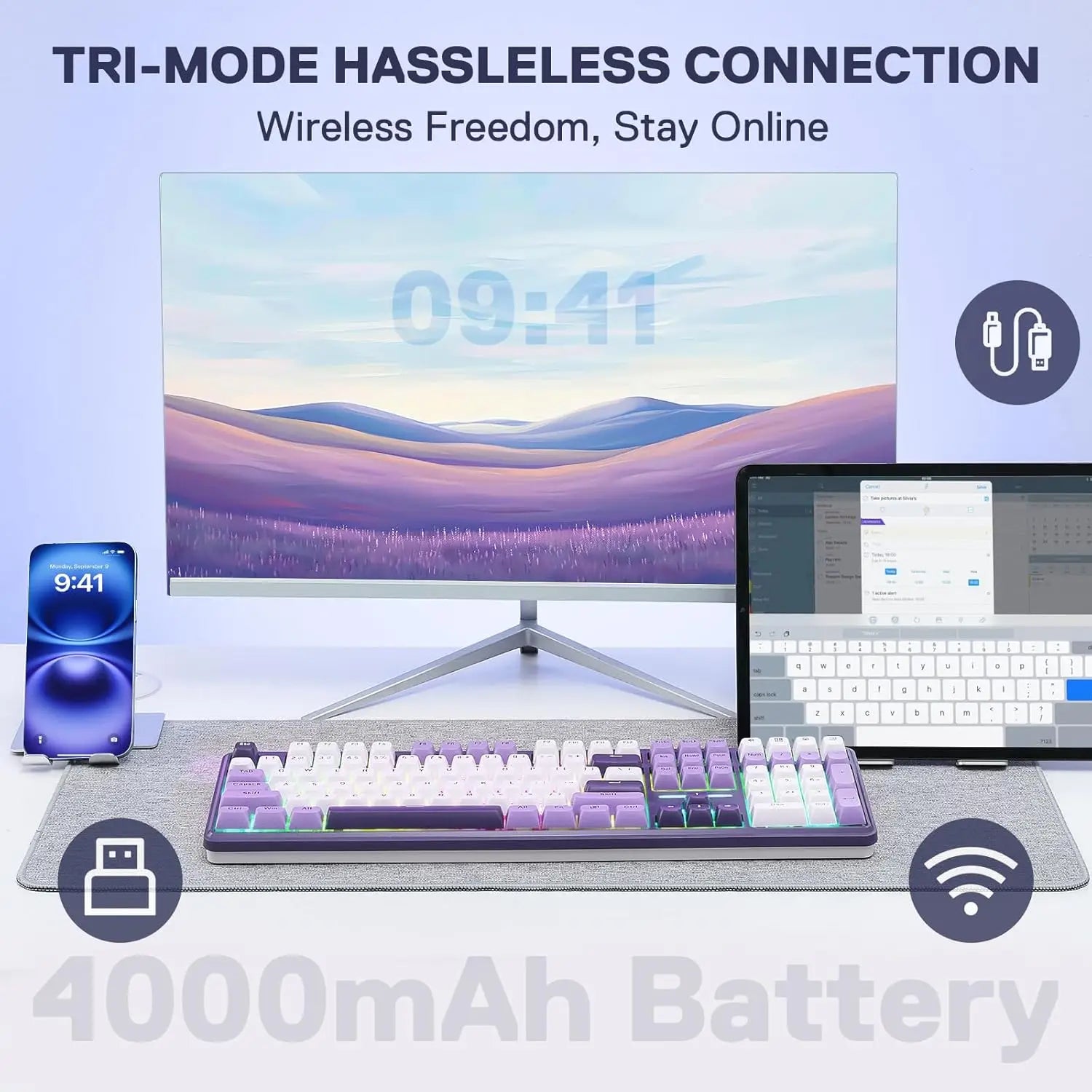 Wireless Mechanical Gaming Keyboard