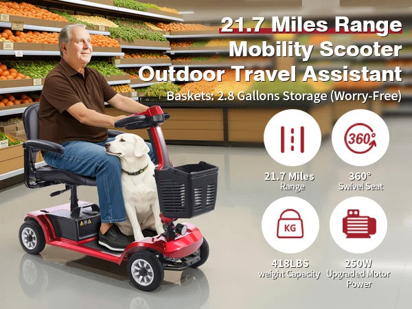 Portable Folding Mobility Scooter for Seniors