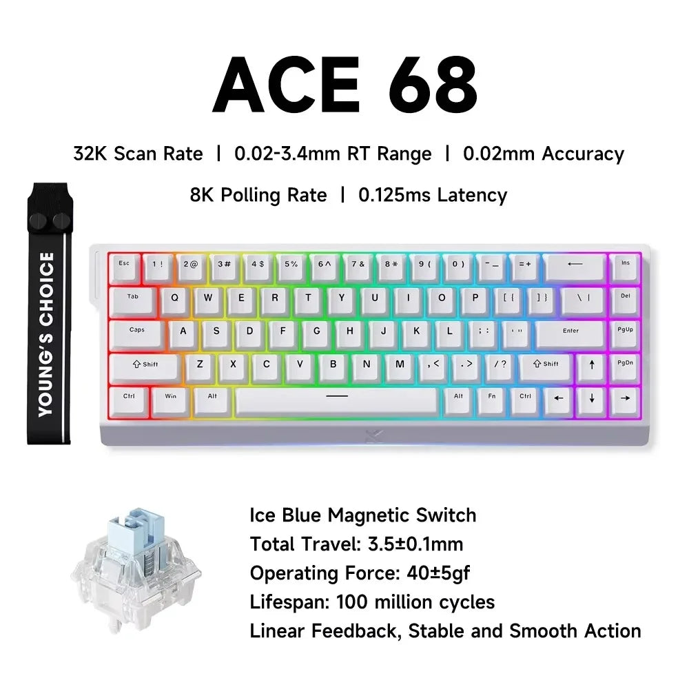 Wired Magnetic Switch Gaming Keyboard