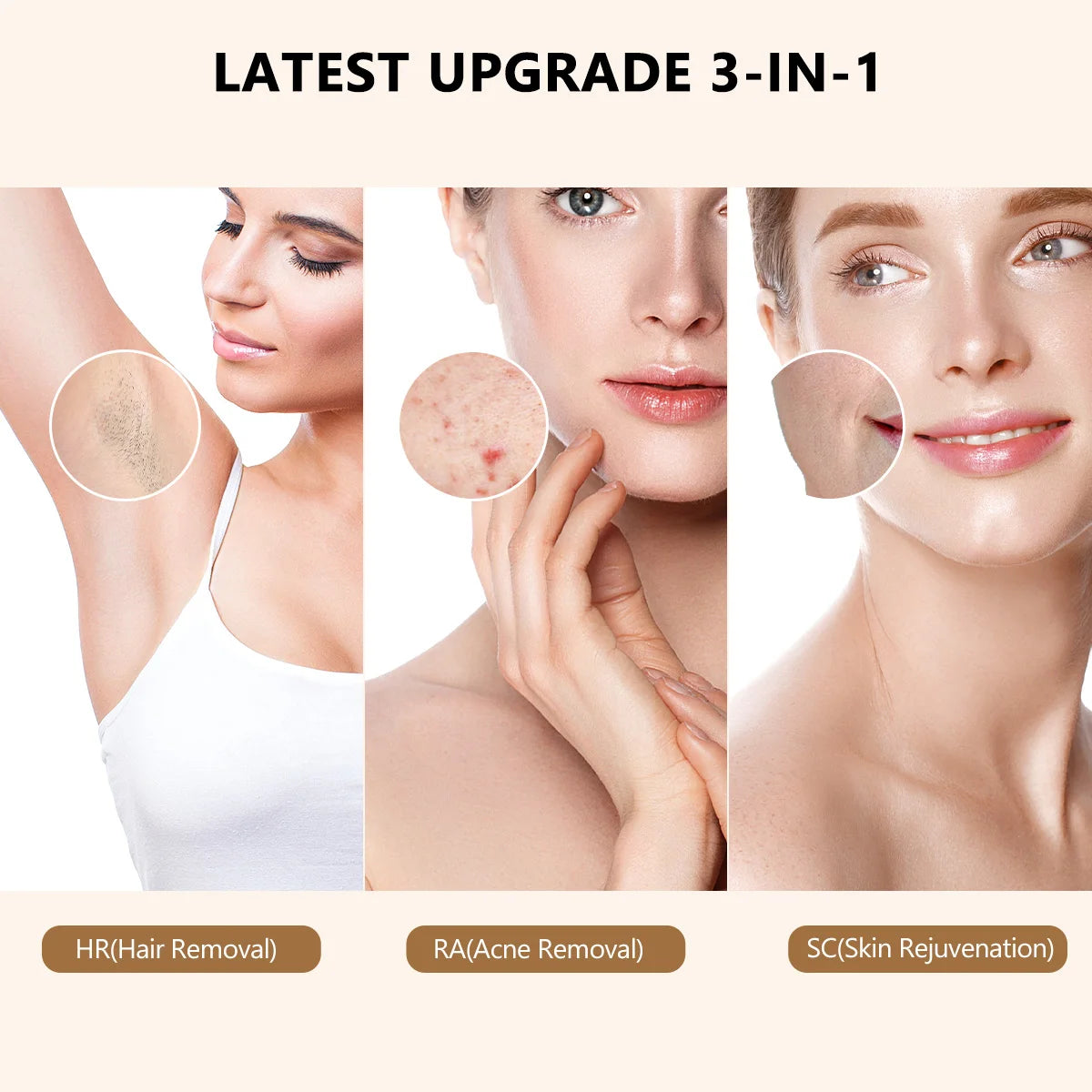 3-in-1 Depilatory for Hair Removal