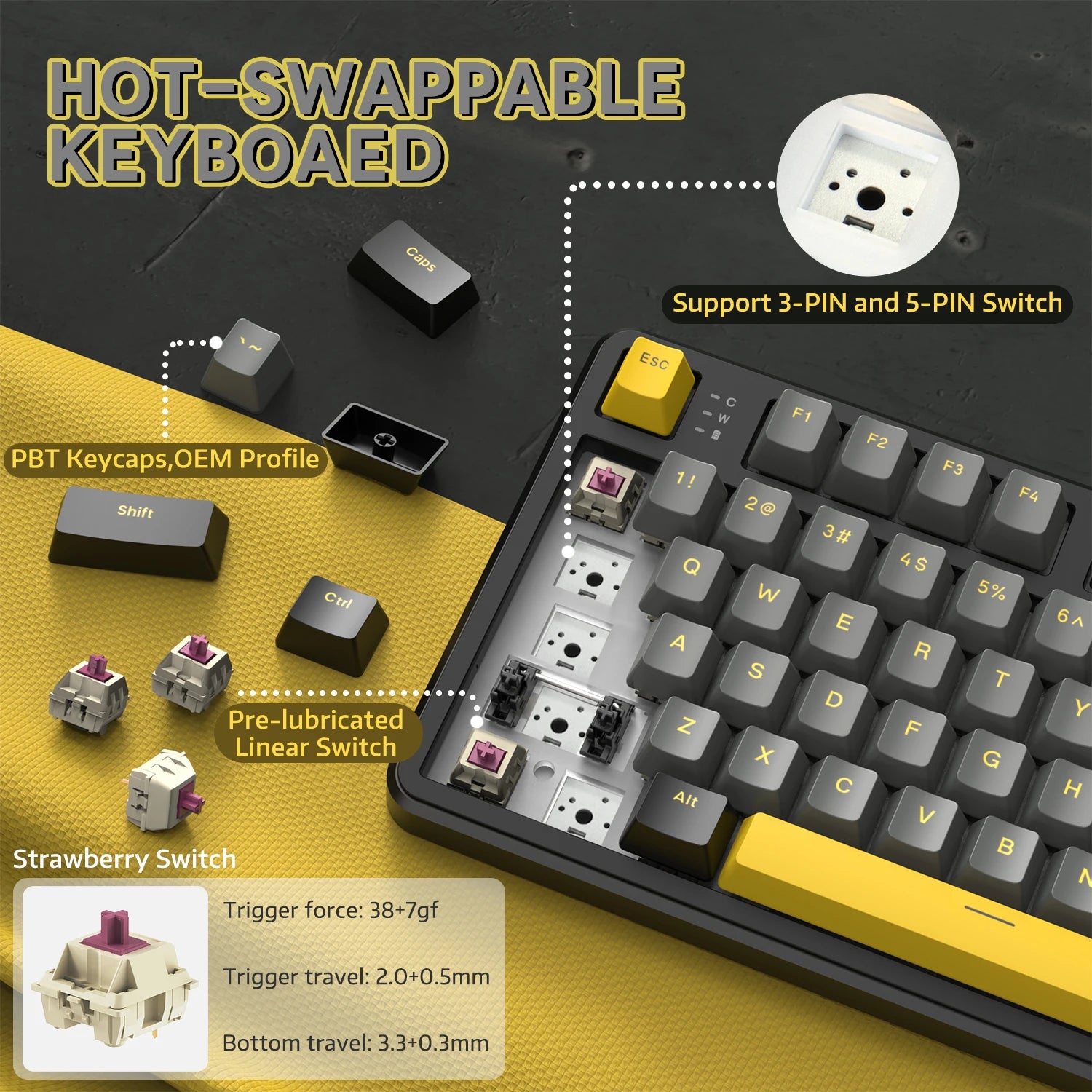 Wireless Mechanical  Keyboard