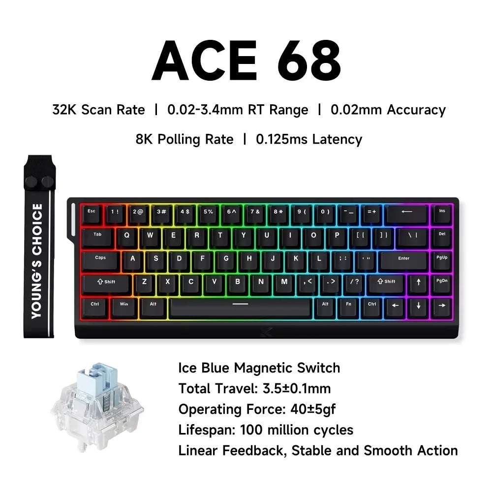Wired Magnetic Switch Gaming Keyboard