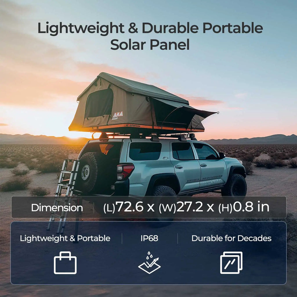 220W Foldable Solar Panel Suitcase