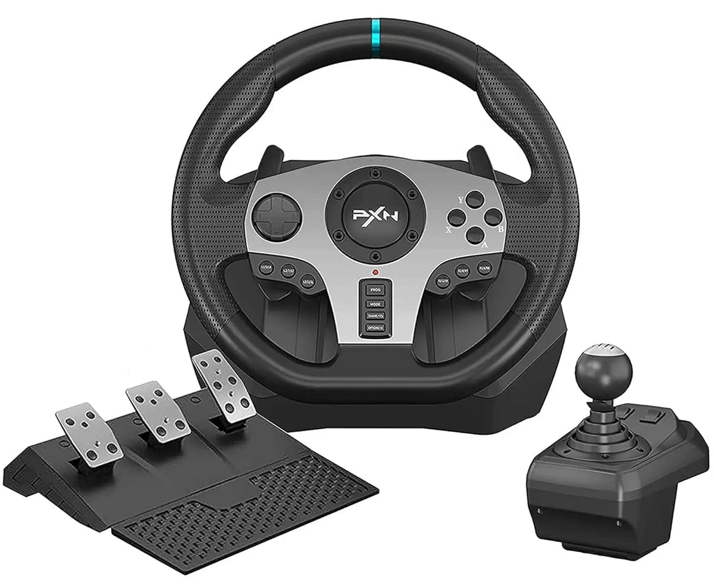 Gaming  Steering Wheel With Pedals and Shifter