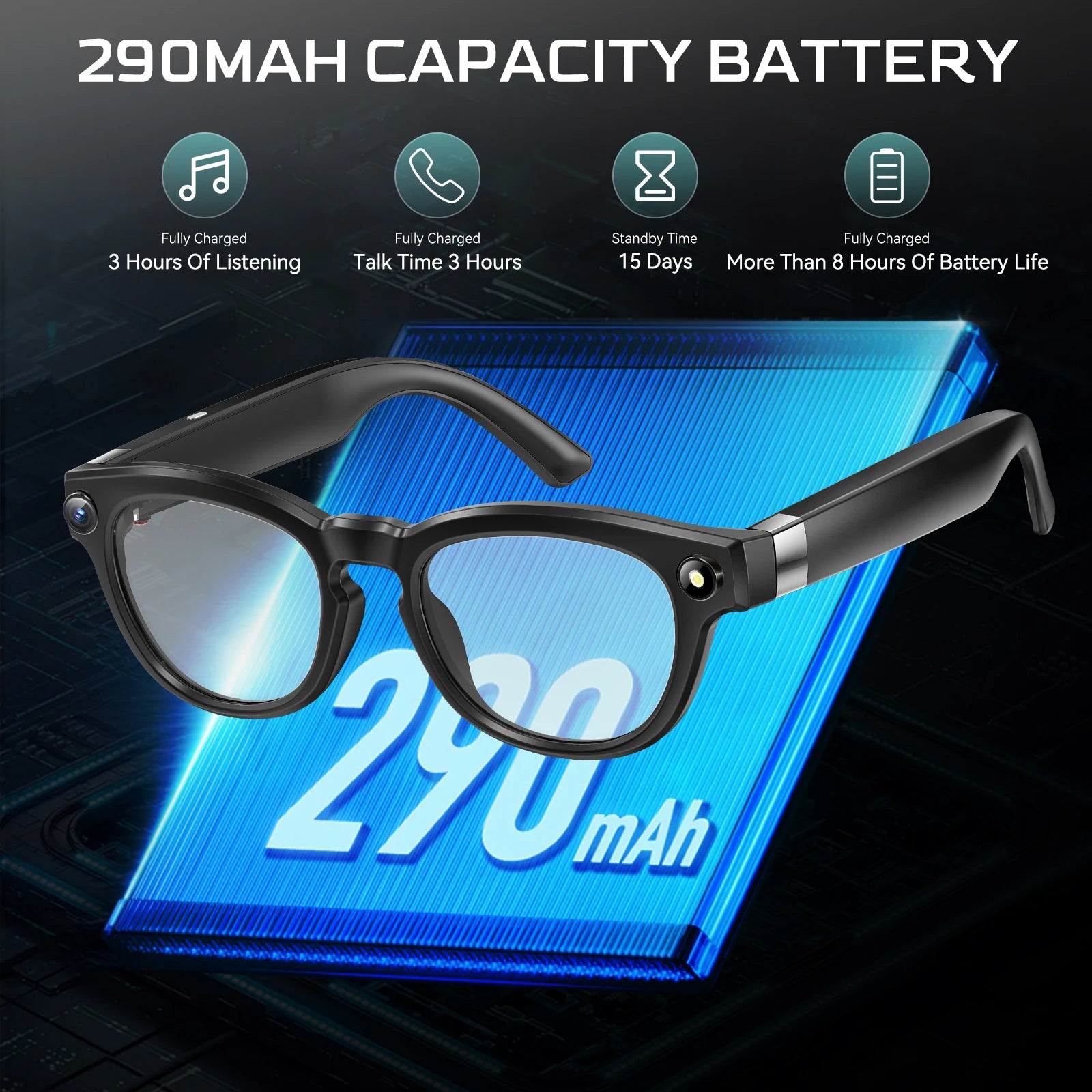 Smart Glasses  With AI Voice Translate
