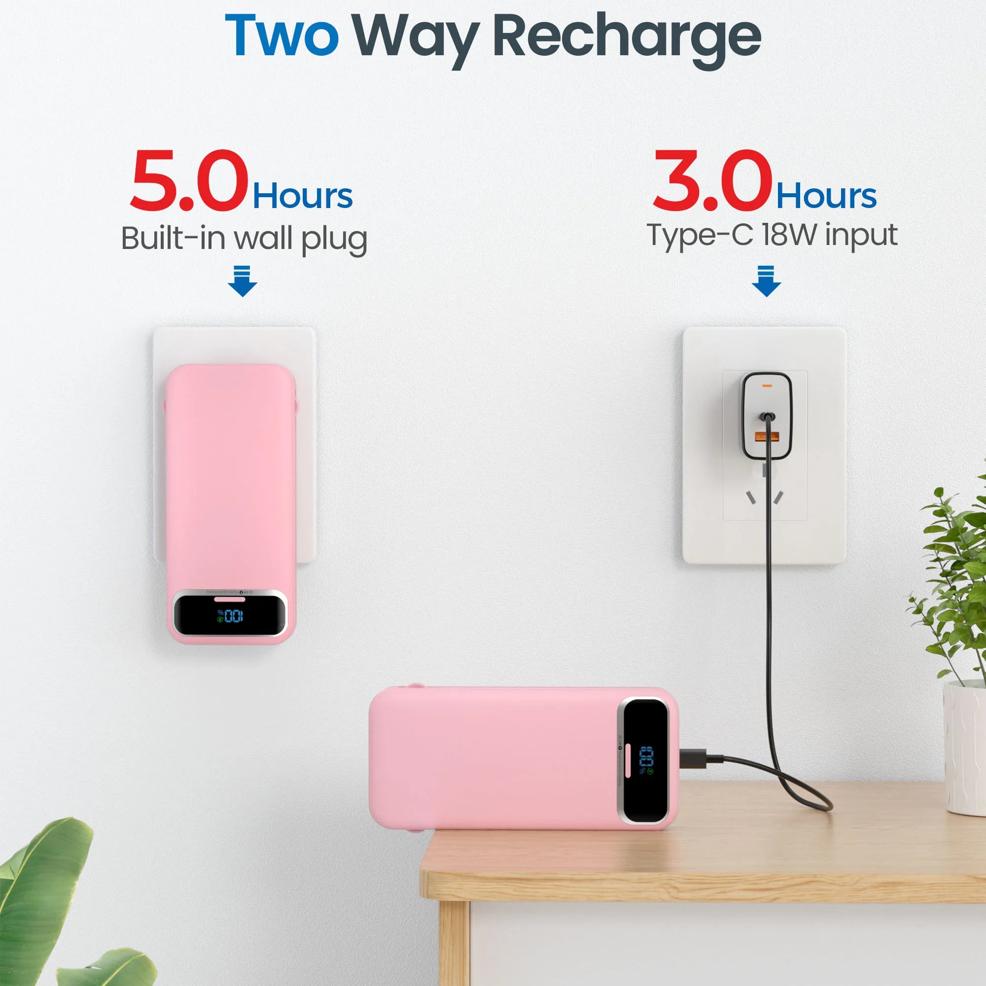 Power Bank with AC Plug