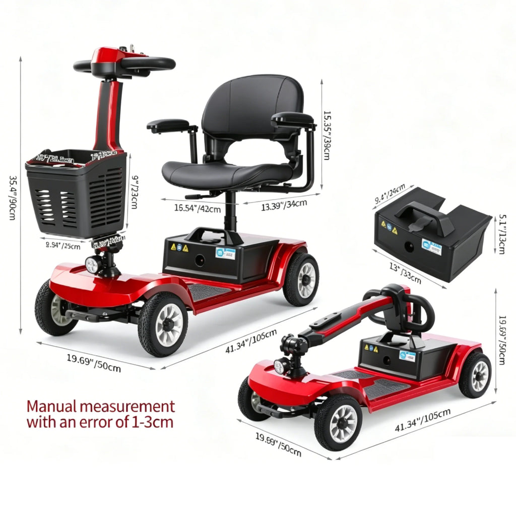Portable Folding Mobility Scooter for Seniors