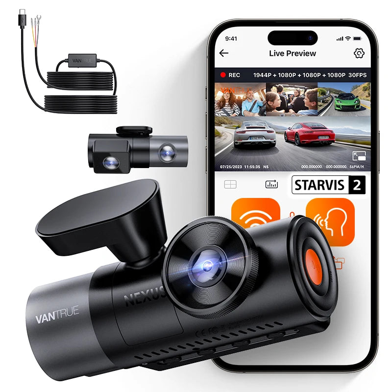 4 Channel Dash Cam With IR Night Vision