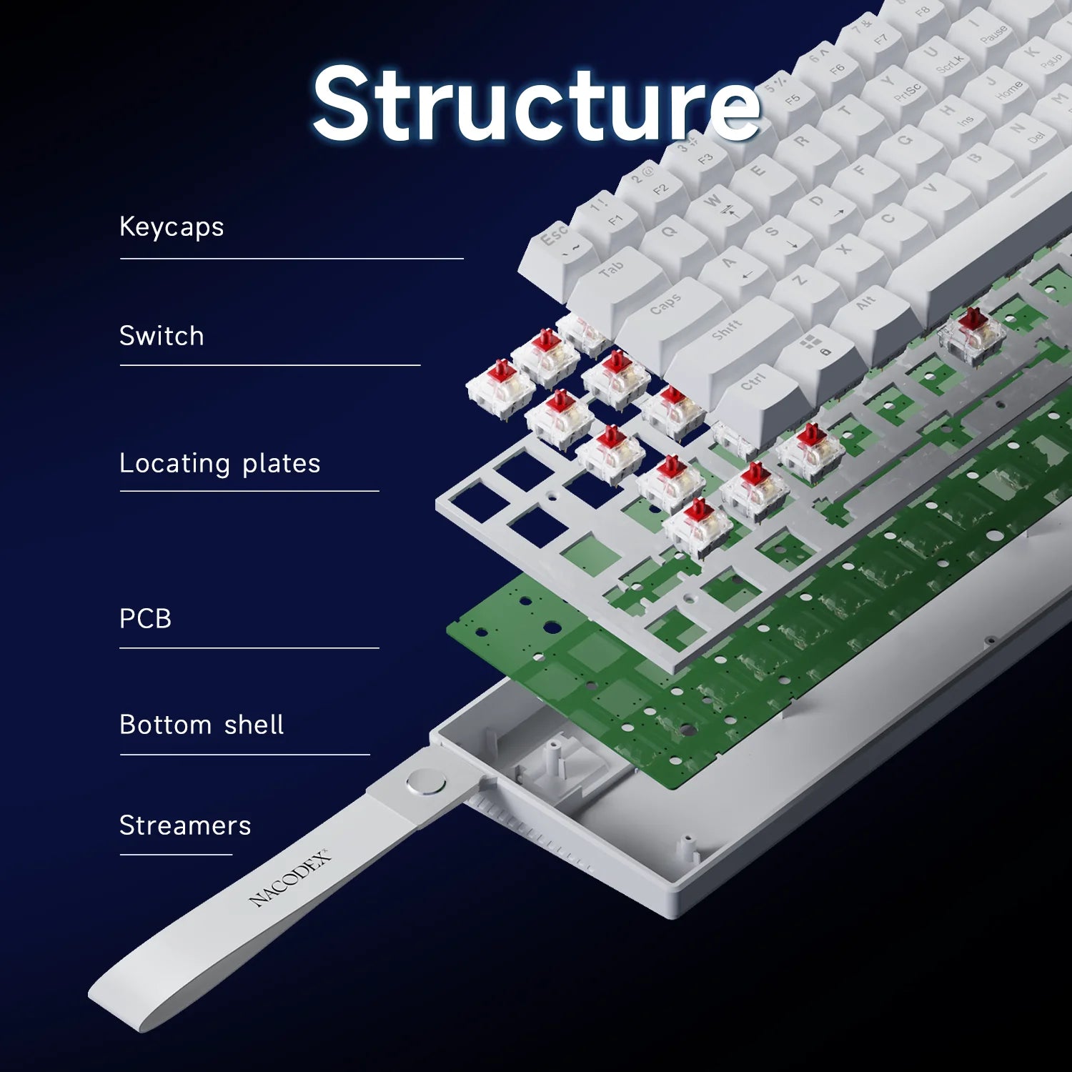 Wired Mechanical Keyboard, Mixed Back-light