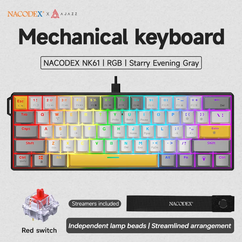 Wired Mechanical Keyboard, Mixed Back-light