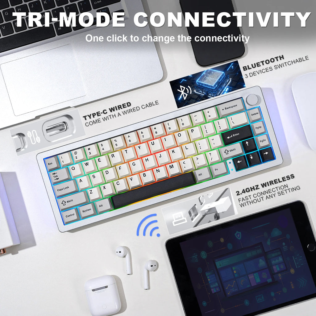 Wireless Bluetooth Mechanical Gaming Keyboard