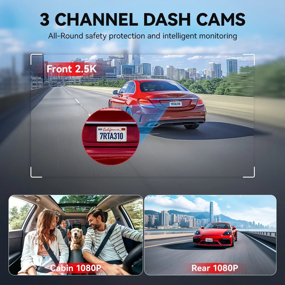 Dash Cam 3 Channel