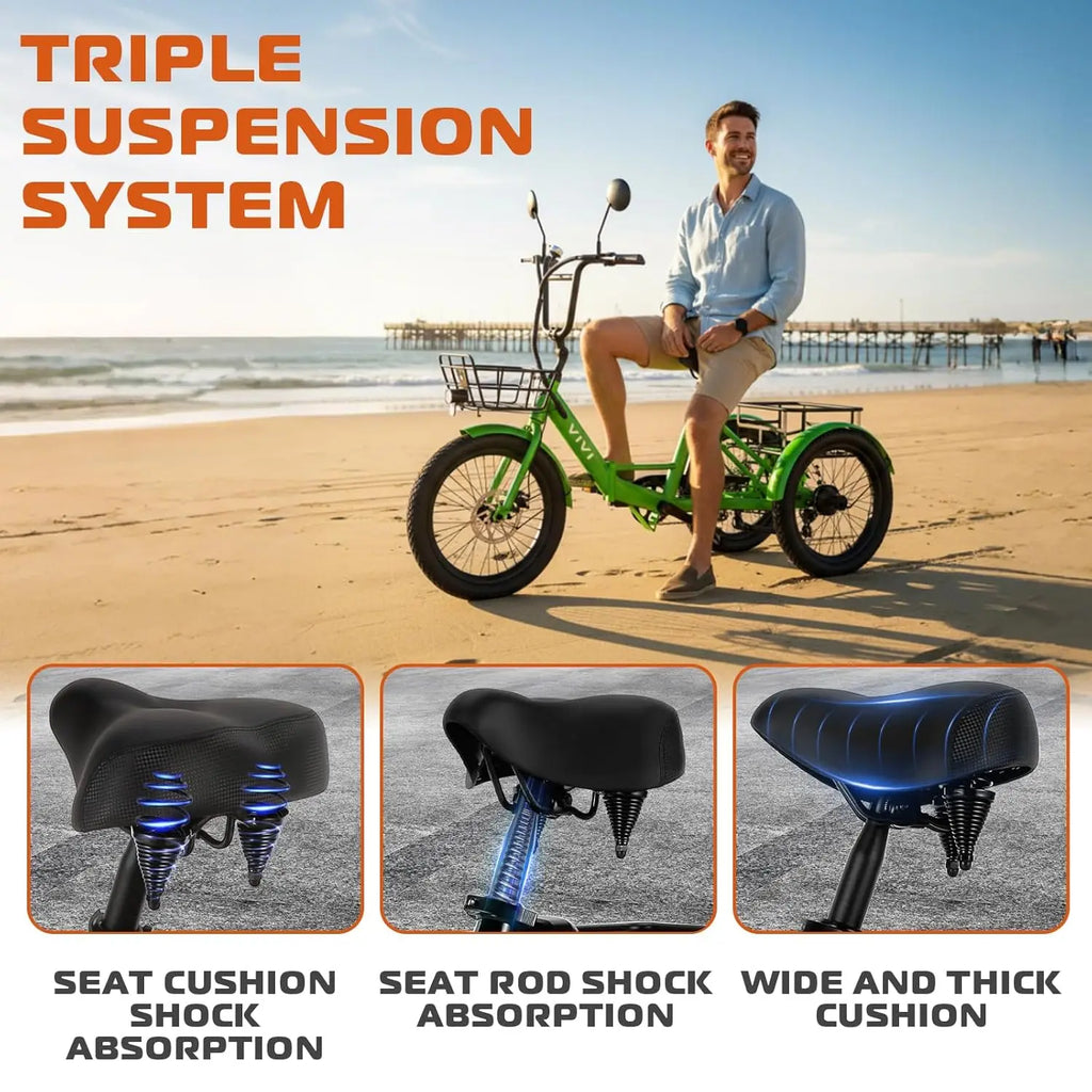 Fat Tire Electric Tricycle for Adults