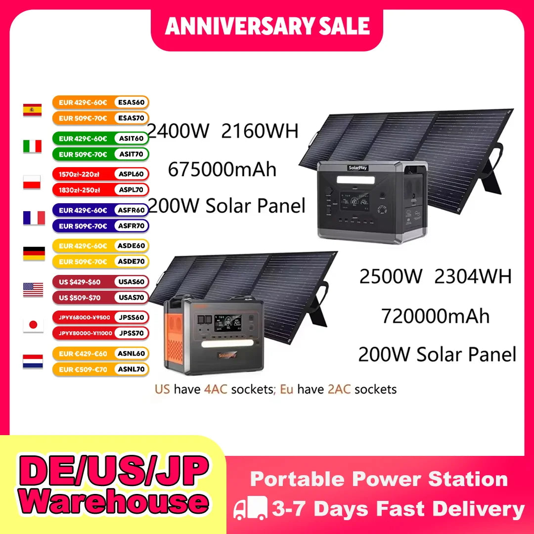 Solar Generator Power Station for Home/Camper
