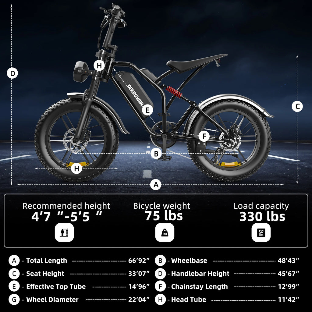 20" 1500W Electric Bike