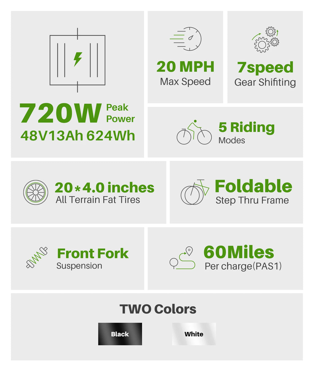 Foldable  Fat Tires Electric Bicycle