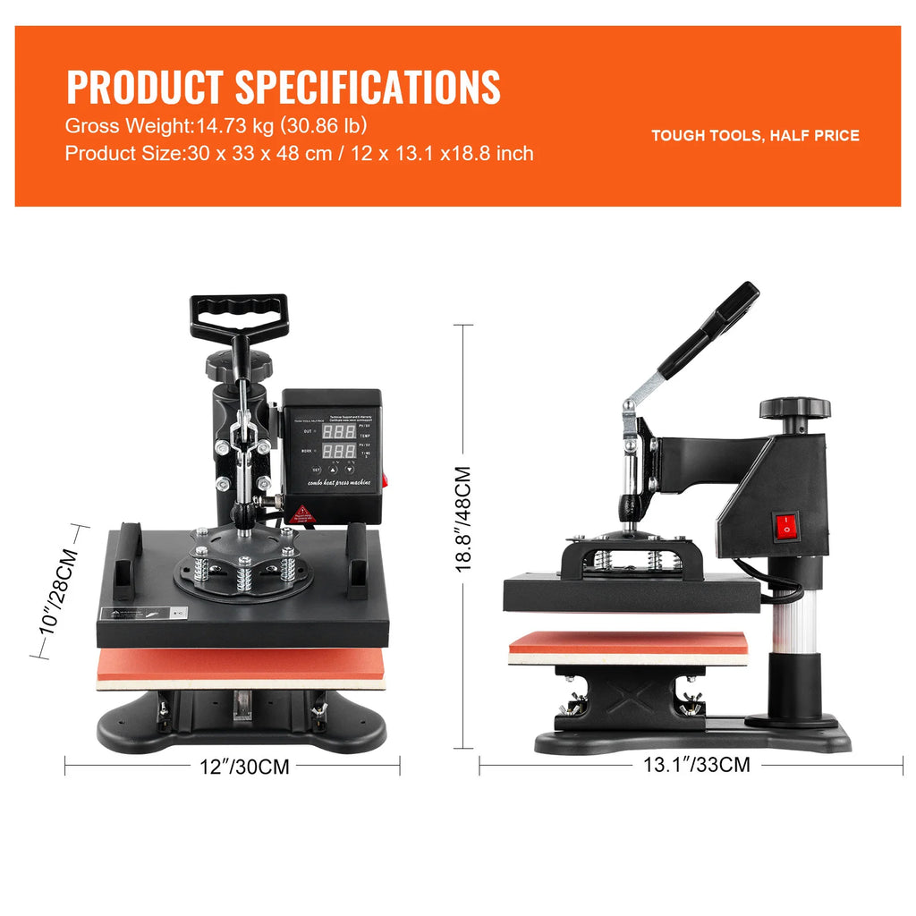 Dual Digital Heat Press For T-Shirt