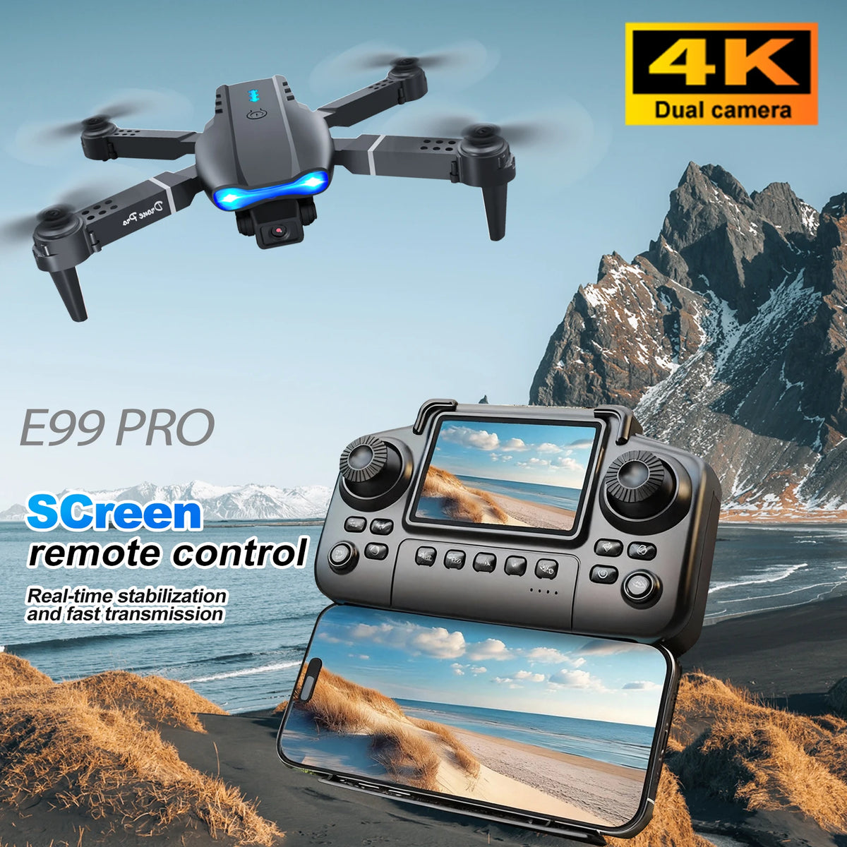 4K Dual Camera RC Drone
