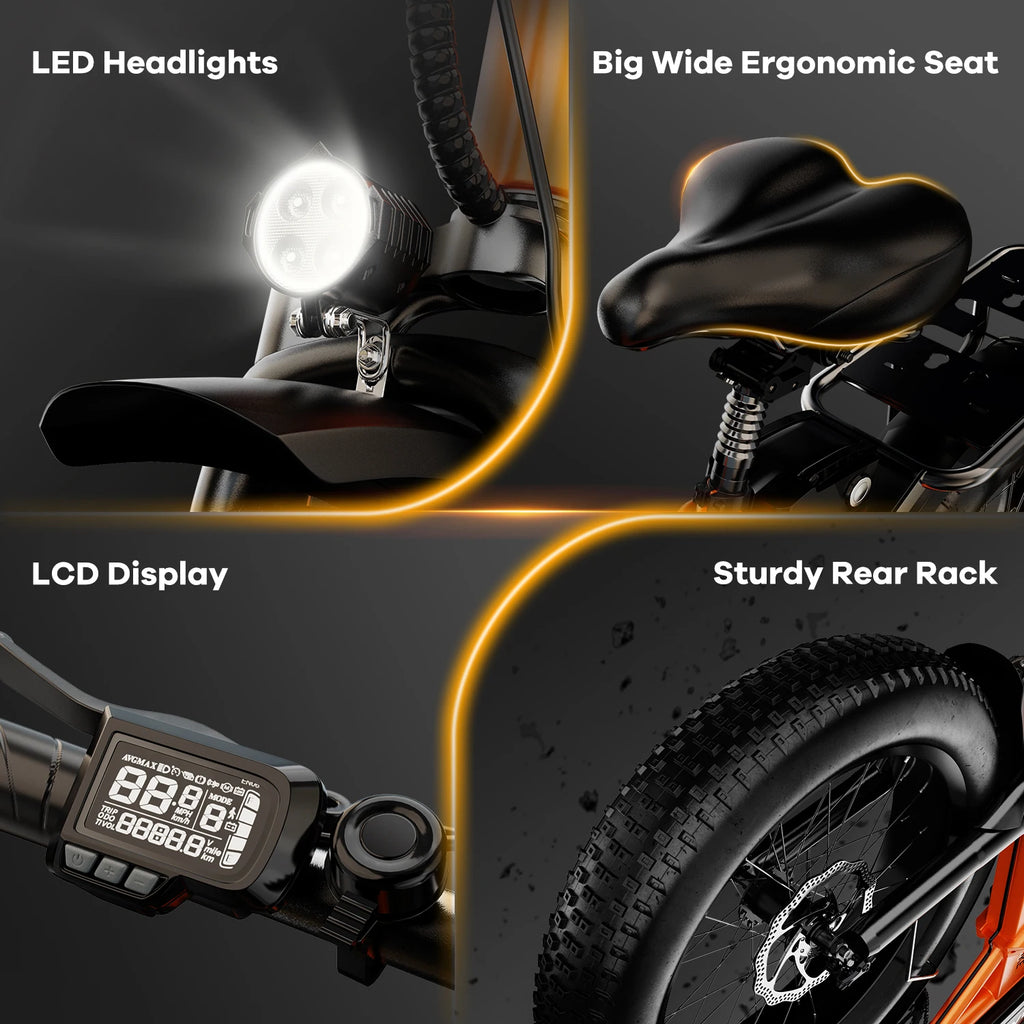 20" 1000W Folding Electric Bike