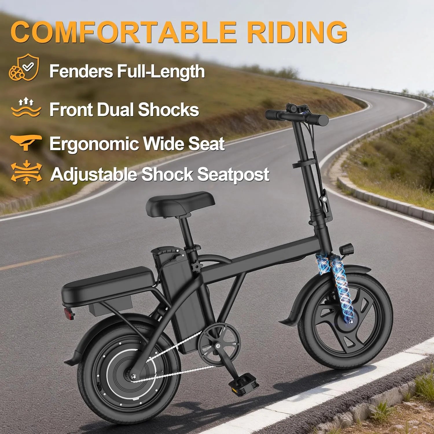500w Foldable Electric Bike